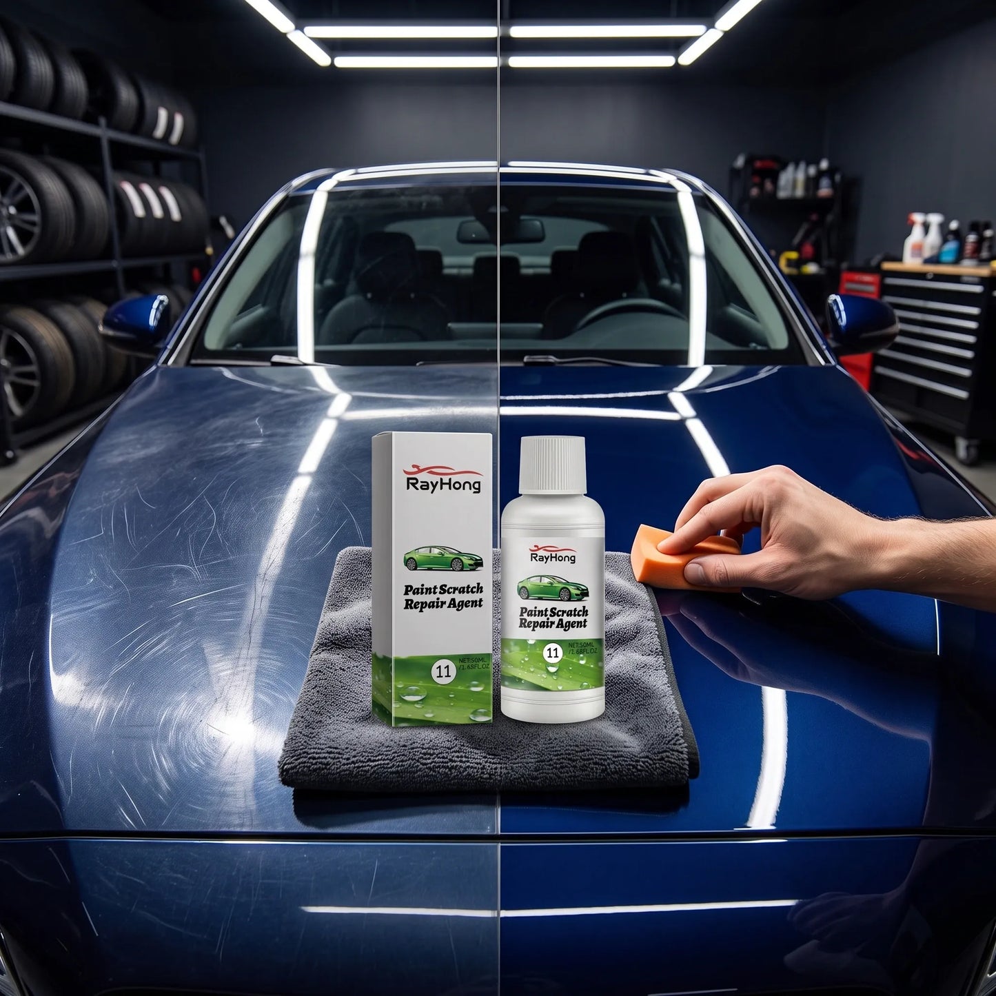 RAYHONG (50ML)— Elimina las Rayaduras y Devuelve el Brillo a Tu Auto