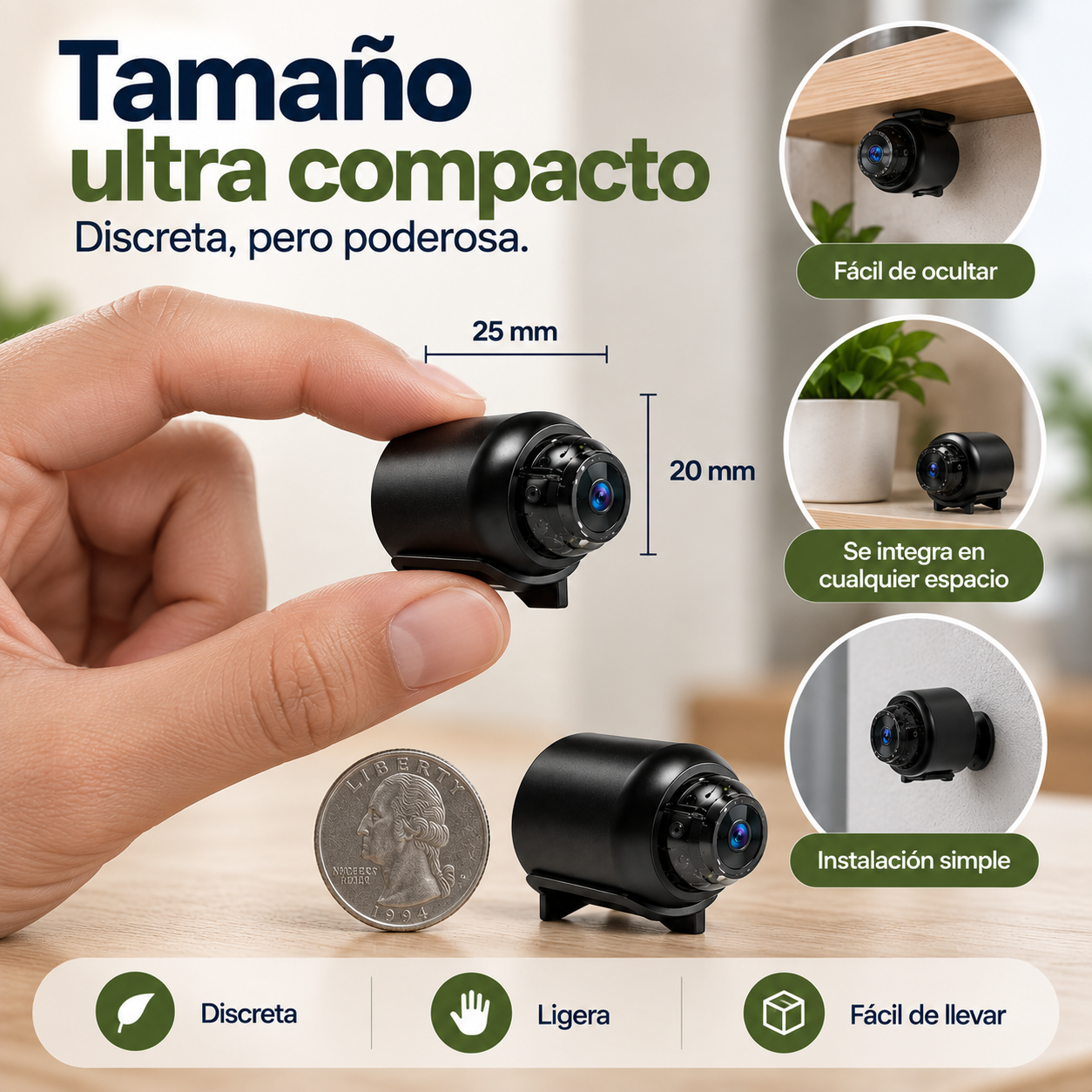 Tamaño compacto Cámara X5 Mini